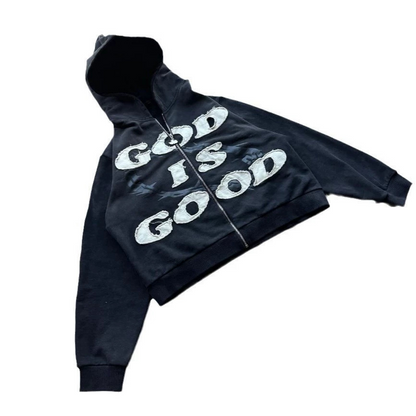 Fashion Digital Printing Loose Men's Women's Pullover God is Good