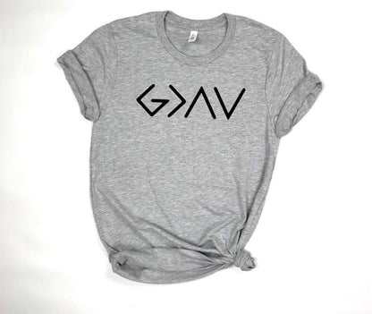God is Greater Unisex Cotton T-Shirt - Street Style