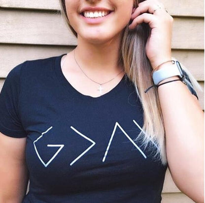 God is Greater Unisex Cotton T-Shirt - Street Style