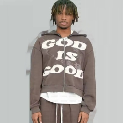 Fashion Digital Printing Loose Men's Women's Pullover God is Good
