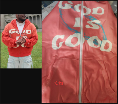 Fashion Digital Printing Loose Men's Women's Pullover God is Good