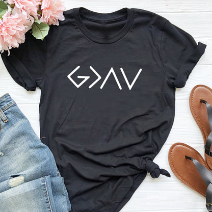 God is Greater Unisex Cotton T-Shirt - Street Style